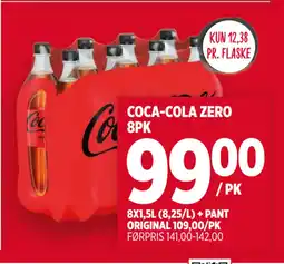 Meny COCA-COLA ZERO 8PK tilbud