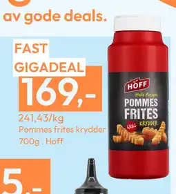 Gigaboks Pommes frites krydder tilbud