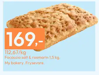 Gigaboks Focaccia salt & rosmarin 1,5 kg tilbud