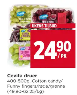 Meny Cevita druer tilbud