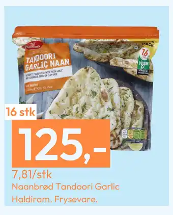 Gigaboks Naanbrød Tandoori Garlic Haldiram tilbud