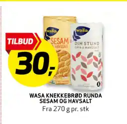 Bunnpris Wasa Knekkebrød Runda Sesam og Havsalt tilbud