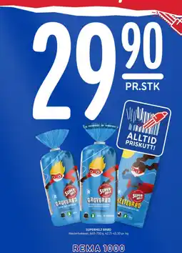 Rema 1000 SUPERHELT BRØD tilbud
