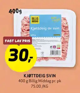 Bunnpris KJØTTDEIG SVIN tilbud