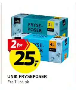 Bunnpris UNIK FRYSEPOSER tilbud
