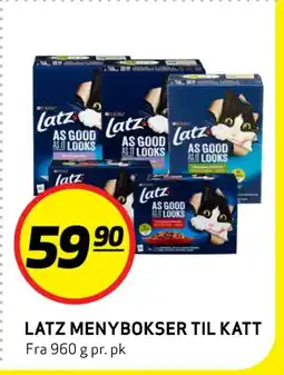 Bunnpris LATZ MENYBOKSER TIL KATT tilbud
