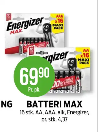 Kiwi BATTERI MAX tilbud