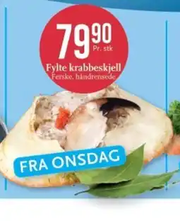 CC Mat Fylte krabbeskjell tilbud
