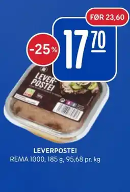 Rema 1000 Leverpostei tilbud