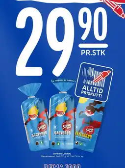 Rema 1000 Superhelt brød tilbud