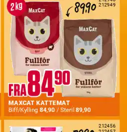 Europris Maxcat kattemat tilbud