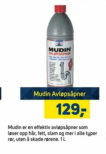 Megaflis Mudin Avløpsåpner tilbud