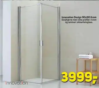 Megaflis Innovation Design 90x90 Krom tilbud