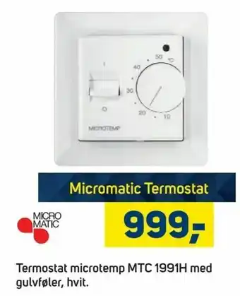 Megaflis Micromatic Termostat tilbud