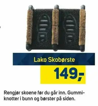 Megaflis Lako Skobørste tilbud
