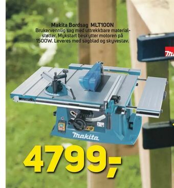 Megaflis Makita Bordsag Mlt100n tilbud