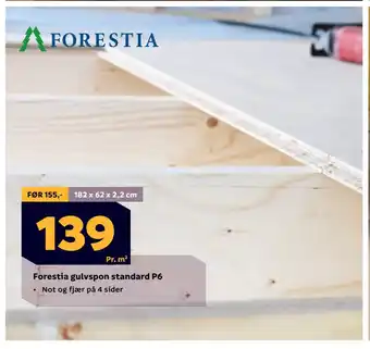 Megaflis Forestia gulvspon standard P6 tilbud