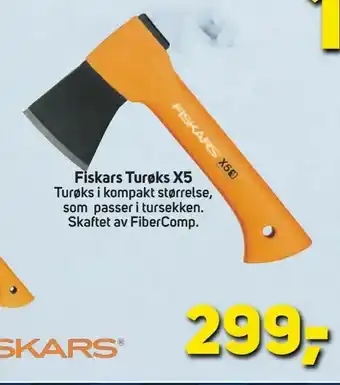Megaflis Fiskars Turøks X5 tilbud