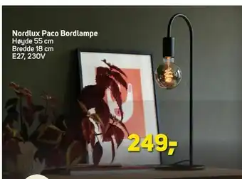 Megaflis Nordlux Paco Bordlampe tilbud