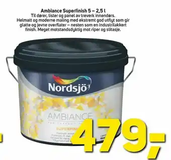Megaflis Ambiance Superfinish 5 - 2,5 l tilbud