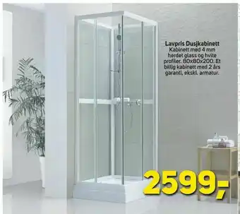 Megaflis Lavpris Dusjkabinett tilbud