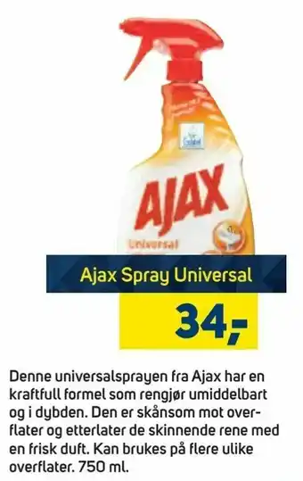 Megaflis Ajax Spray Universal tilbud