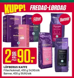 Europris LÖFBERGS KAFFE tilbud