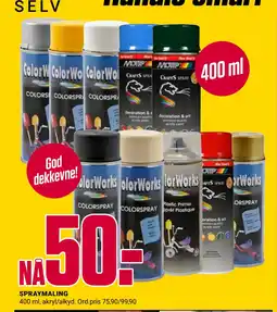 Europris SPRAYMALING tilbud