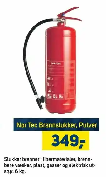 Megaflis Nor Tec Brannslukker, Pulver tilbud