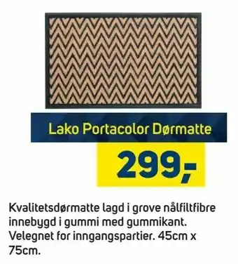 Megaflis Lako Portacolor Dørmatte tilbud