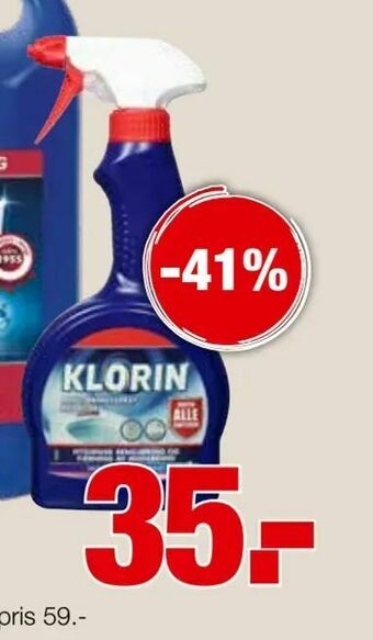 Rengjøring Klorin