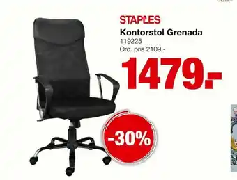 Staples Kontorstol Grenada tilbud