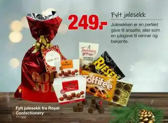 Staples Fylt julesekk fra Royal Confectionery tilbud