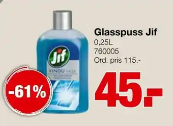 Staples Glasspuss Jif tilbud