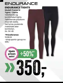 Sport Outlet ENDURANCE TIGHTS tilbud