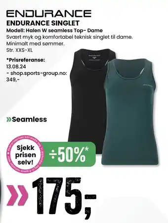 Sport Outlet ENDURANCE SINGLET tilbud