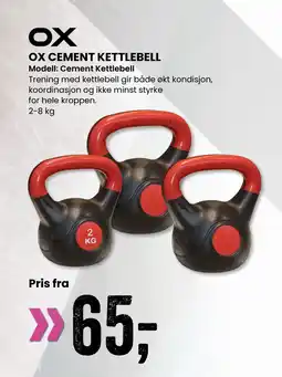 Sport Outlet OX CEMENT KETTLEBELL tilbud