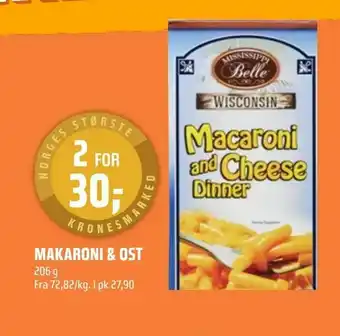 Coop Obs Makaroni & ost tilbud