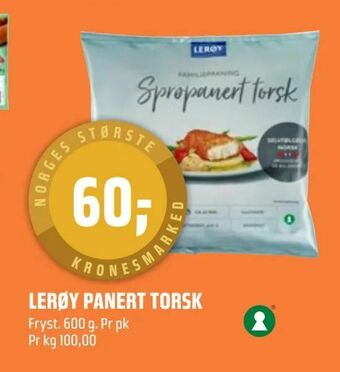Coop Obs Lerøy panert torsk tilbud