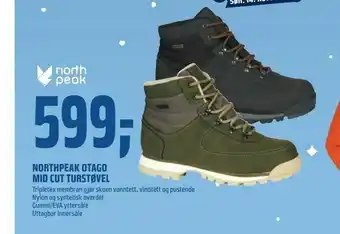 Coop Obs Northpeak otago mid cut turstøvel tilbud