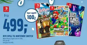 Coop Obs Nye spill til nintendo switch tilbud
