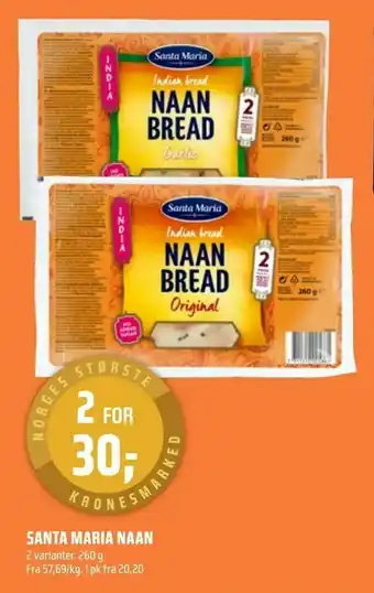 Coop Obs Santa maria naan tilbud