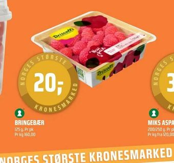 Coop Obs Bringebær tilbud