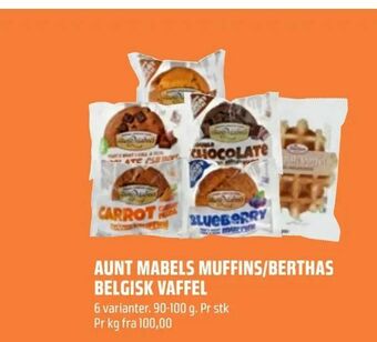 Coop Obs Aunt mabels muffins/berthas belgisk vaffel tilbud