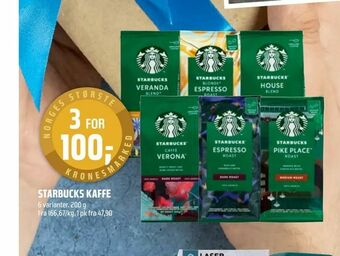 Coop Obs Starbucks kaffe tilbud