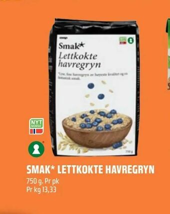 Coop Obs Smak* lettkokte havregryn tilbud