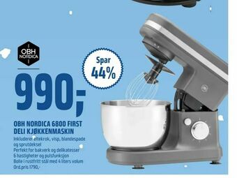 Coop Obs Obh nordica 6800 first deli kjøkkenmaskin tilbud