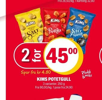 Coop Extra Kims potetgull tilbud