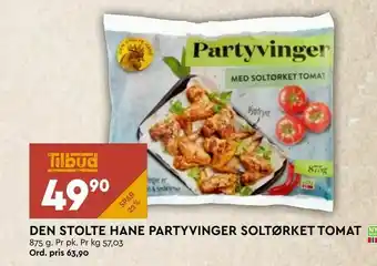Coop Mega Den stolte hane partyvinger soltørket tomat tilbud