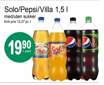 Joker Solo/Pepsi/Villa 1,5 l tilbud